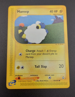 Pokemon Card Mareep 93/147 common Aquapolis LP - Image 1