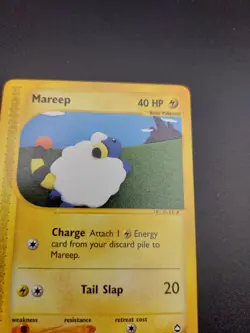 Pokemon Card Mareep 93/147 common Aquapolis LP - Image 4