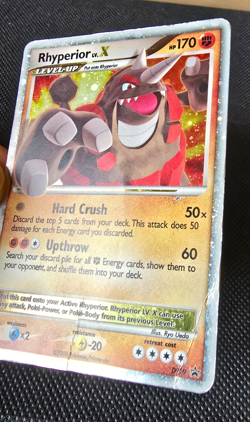 Pokemon Card - Rhyperior LV. X - Diamond & Pearl Promo - Holo - DP29 - MP-HP - Image 3