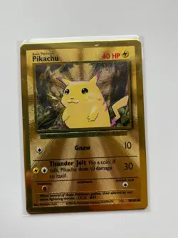 Pokemon Pikachu Promo Card Celebrations Set, Metal, 58/102, Near Mint - Image 1