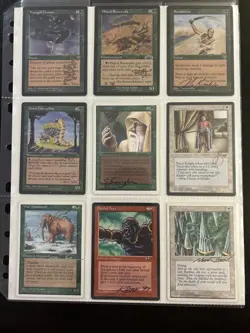 MTG-H1 Mixed Lot Of 9 Signed Magic The Gathering Cards (MTG) - Image 1