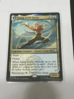 Aang, Swift Savior R 0204/ Aang and La, Ocean's Fury R 0204 Avatar MTG Magic - Image 1
