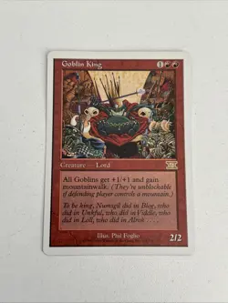 Goblin King MTG Core Set 5th Edition Regular-Magic The Gathering -Vintage - Image 1