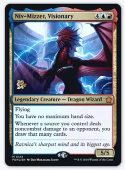 Foil Niv-Mizzet, Visionary 0123 (Pack Fresh) - MTG: Prerelease Cards (PRE) - Image 1
