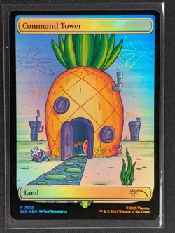 Command Tower (7012) Secret Lair SpongeBob Drop Rainbow Foil - Image 1