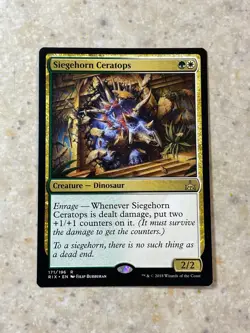 MTG NM Siegehorn Ceratops [Rivals of Ixalan] - Image 1