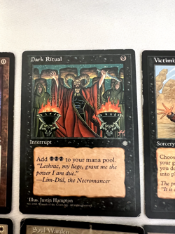 MTG cards mid-late 1990s, Lotus Petal, Dark Ritual, Shaman en-Kor, Soul Warden - Image 3