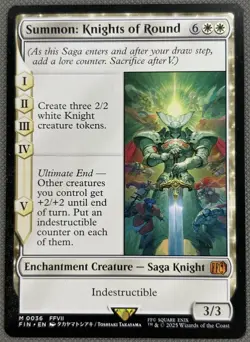 Summon: Knights of Round Final Fantasy MTG NM - Image 1