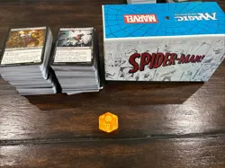 Magic MTG - MARVEL SPIDER-MAN - Complete Common & Uncommon Set x4 - SPM PLAYSET - Image 1