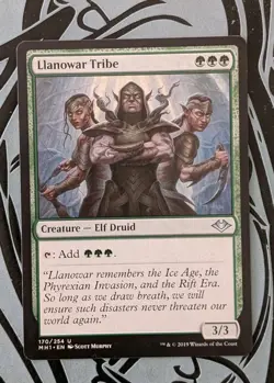MTG Modern Horizons Uncommon LLANOWAR TRIBE NM - Image 1