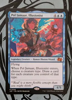MTG Foundations Jumpstart Mythic POL JAMAAR ILLUSIONIST NM - Image 1