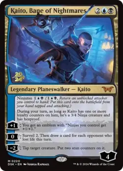 MTG English Kaito, Bane of Nightmares NM Foil Promos: Prerelease Cards - Image 1