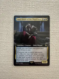 Emet-Selch of the Third Seat Extended Art R0170 Final Fantasy MTG Commander NM - Image 1