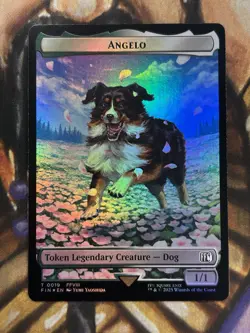Angelo Darkstar (0019) Double-Sided Token MTG Final Fantasy Foil - NM 🐕 - Image 1