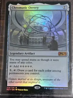 Foil Chromatic Orrery Core Set 2021 Extended Art Mythic Rare Magic The Gathering - Image 1