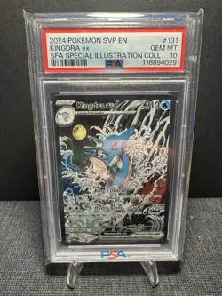 Kingdra EX 131 Scarlet & Violet Promo Holo Pokemon TCG Card PSA 10 - Image 1