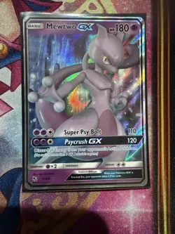 Mewtwo GX - 31/68 - Pokemon Hidden Fates Sun & Moon Ultra Rare Card LP - Image 1