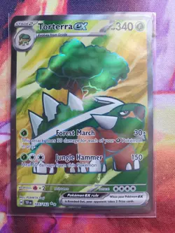 Torterra ex 185/162 - Pokemon SV05: Temporal Forces Full Art Ultra Rare Holo NM - Image 1