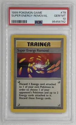 1999 Pokemon Game Super Energy Removal #79 PSA 10 Gem Mint ???? - Image 1