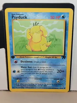 Psyduck 1st Edition First Team Rocket 65 65/82 Pokemon Tcg 2000 - Image 1