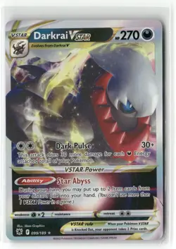 Pokemon Darkrai VSTAR Ultra Rare SWSH10: Astral Radiance 099/189 NM Not PSA - Image 1
