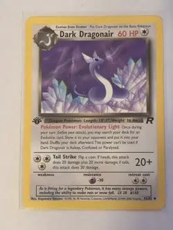 Dark Dragonair - 1st Edition - 33/82 Team Rocket - Pokemon TCG - 2000 Nm - Image 1