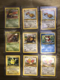 Pokemon Tcg 1st Edition Jungle Lot Of 9 Cards. NM/LP - Image 1