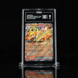2024 POKEMON SVP EN #161 CHARIZARD EX TAG 9 SV BLACK STAR PROMO - Image 1