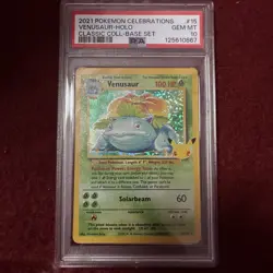 Pokemon TCG Celebrations Venusaur Holo #15/102 Classic Collection PSA 10 - Image 1
