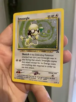Smeargle 11/75 - Neo Discovery Holo Pokemon Card Vintage WOTC HP - Image 4
