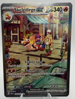 Pokemon Skeledirge EX TCG Special Illustration Rare Card Paldea Evolved 258/193 - Image 1