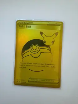 Pokemon Poke Ball SWSH146 Gold Celebrations Anniversary Edition - Image 1