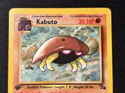 Kabuto 50/62 1st Edition Regular Non Holo WoTC Pokemon Fossil Set LP English - Image 2