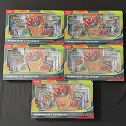 Pokemon Trading Cards Incineroar ex Torterra ex Special Collection Box LOT OF 5 - Image 1