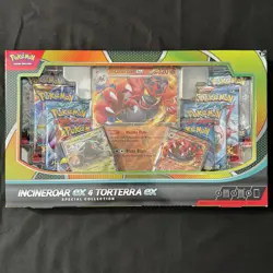 Pokemon Trading Cards Incineroar ex Torterra ex Special Collection Box LOT OF 5 - Image 3