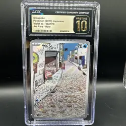 SLOWPOKE 082/078 CGC 10 PRISTINE Japanese Pokemon VIOLET ex SV1v - Image 1