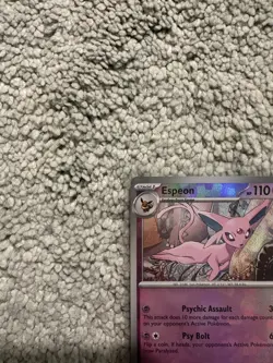 Espeon (Poke Ball Pattern) 033/131 SV: Prismatic Evolutions NM Pokemon Card TCG - Image 2