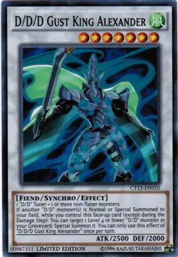 D/D/D GUST KING ALEXANDER - (CT13-EN010) - Super - Limited - Yu-Gi-Oh Mega Tin - Image 1