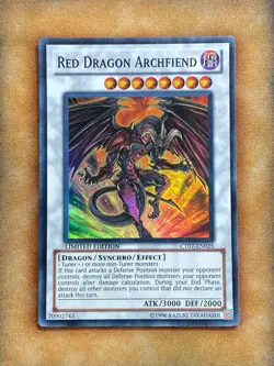 Yugioh Red Dragon Archfiend CT07-EN025 Super Rare Limited Edition MP - Image 1