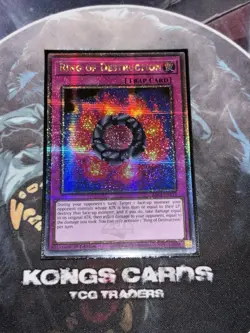 RA04-EN119 Ring Of Destruction Quarter Century Secret Rare YuGiOh! NM - Image 1