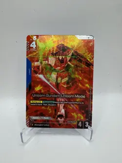 Unicorn Gundam (Unicorn Mode) Foil GD01-005 R+ NM Gundam TCG Card Game Alt Art - Image 1