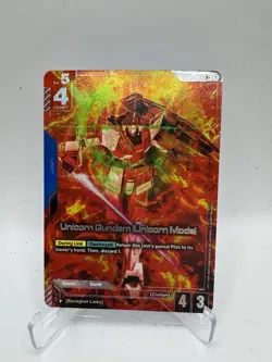 Unicorn Gundam (Unicorn Mode) Foil GD01-005 R+ NM Gundam TCG Card Game Alt Art - Image 2