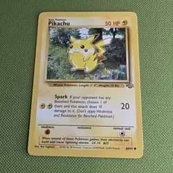 Pikachu 1995 Pokemon Card 60/64 Red Cheeks Jungle Set 50HP Vintage - Image 1