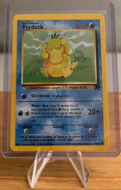 Psyduck #54 Non-Holographic Pokemon Card Near Mint 65/82 Common Team Rocket 2000 - Image 1