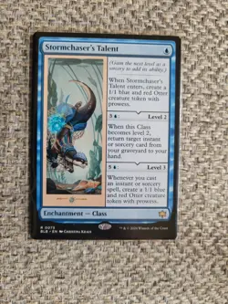 Stormchaser's Talent Bloomburrow Foil, Enchantment Class Water, MTG Card - Image 1