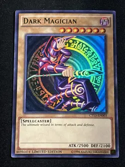 Dark Magician CT13-EN003 Yu-Gi-Oh TCG Collector Tin Ultra Rare Card Played LP - Image 1