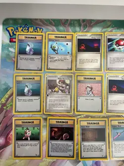 VINTAGE Pokemon lot of 17 TCG Trainer Cards WOTC All NM-LP - Image 2
