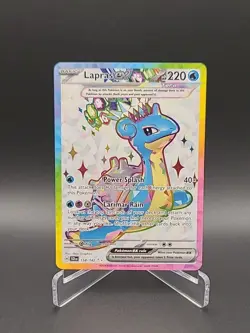Pokemon Lapras EX 158/142 SV07 Stellar Crown Full Art Pokemon TCG Card NM 2024 - Image 1