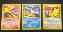 Moltres Articuno Zapdos #21,#22,#23 Movie Promo Pokemon Cards WOTC - Image 1