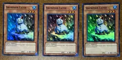 Yu-Gi-Oh Snowman Eater TU05-EN003 Card Set of 3 NM - Image 1